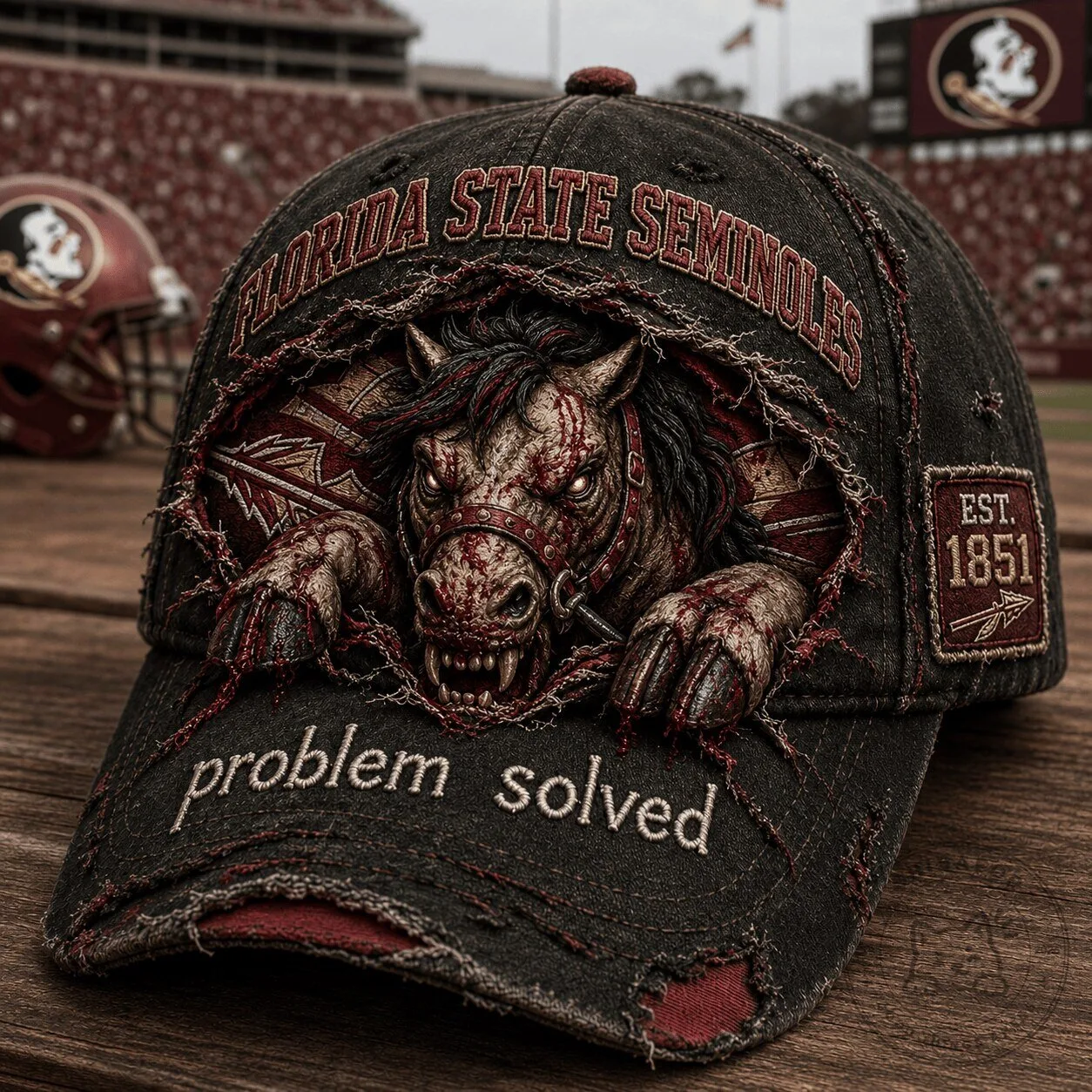 Florida State Seminoles Distressed Vintage Baseball Cap Hat