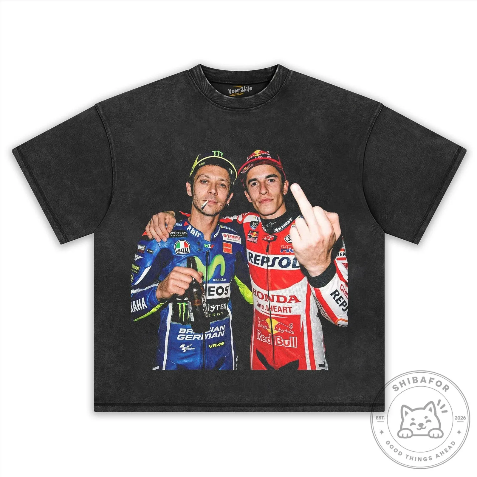 Valentino Rossi Marc Marquez MotoGP Racing Legends T-Shirt 12 Valentino Rossi Marc Marquez MotoGP Racing Legends T-Shirt