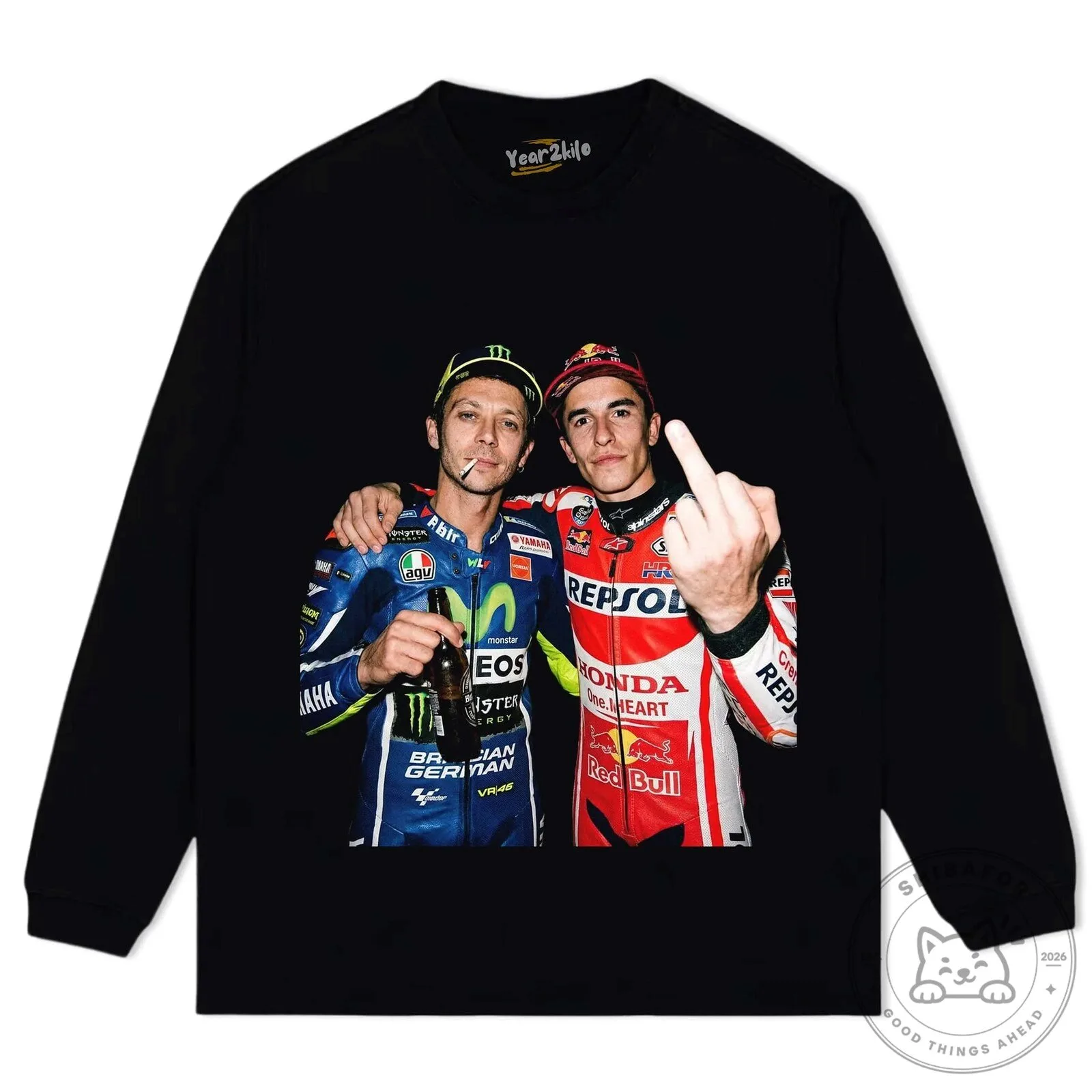 Valentino Rossi Marc Marquez MotoGP Racing Legends T-Shirt 15 Valentino Rossi Marc Marquez MotoGP Racing Legends T-Shirt