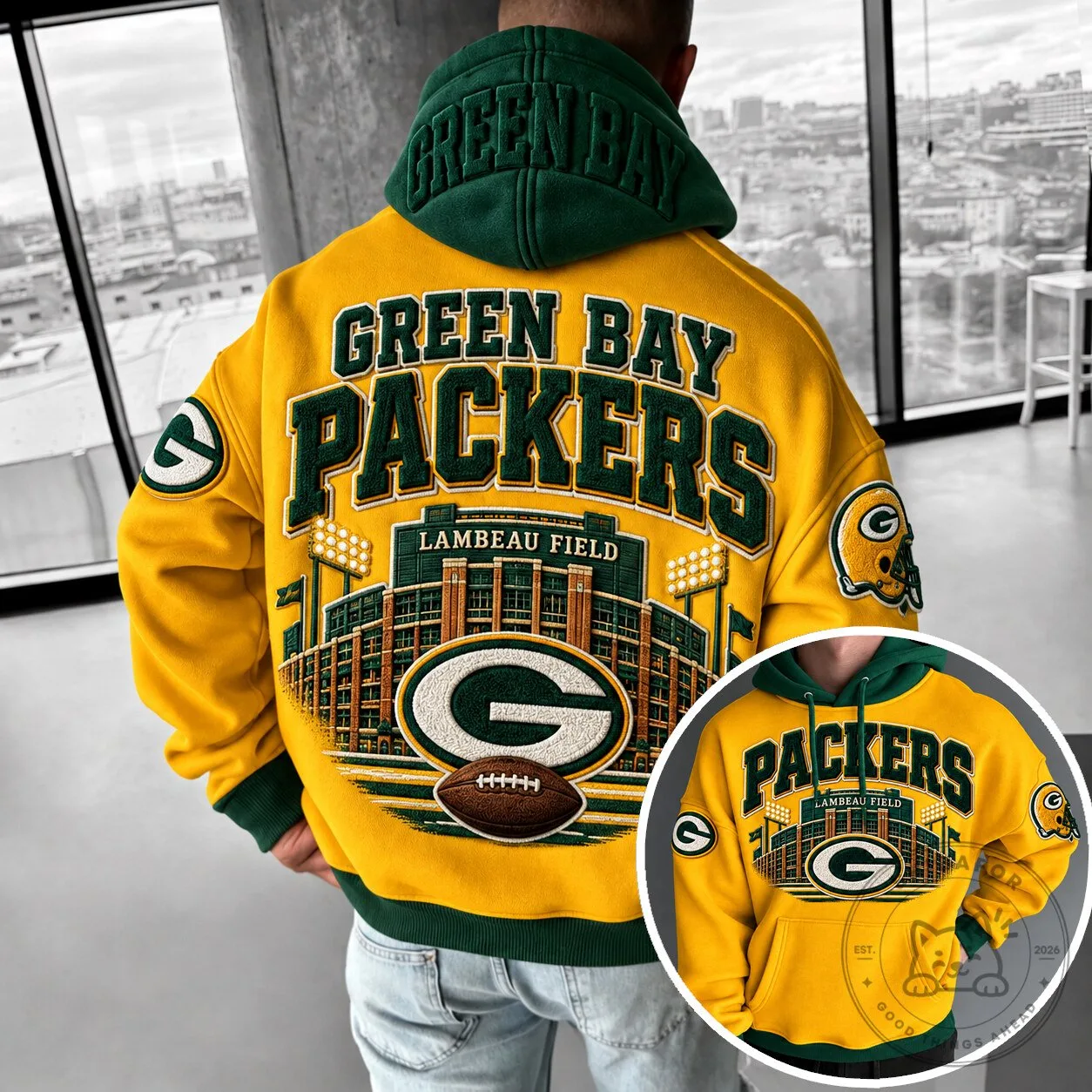 Green Bay Packers Lambeau Field Football Team Hoodie