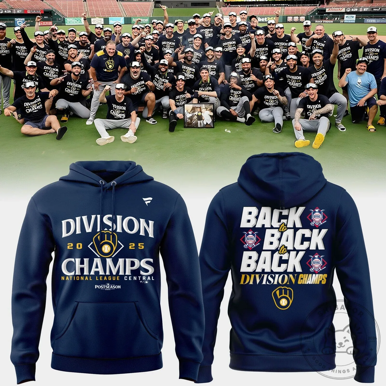 Hoodie for 2025 National League Central Division Champions