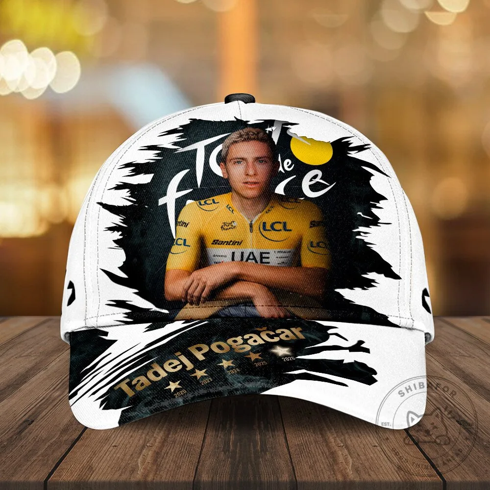 Tadej Pogacar Tour de France Cycling Champion Fan Cap Hat