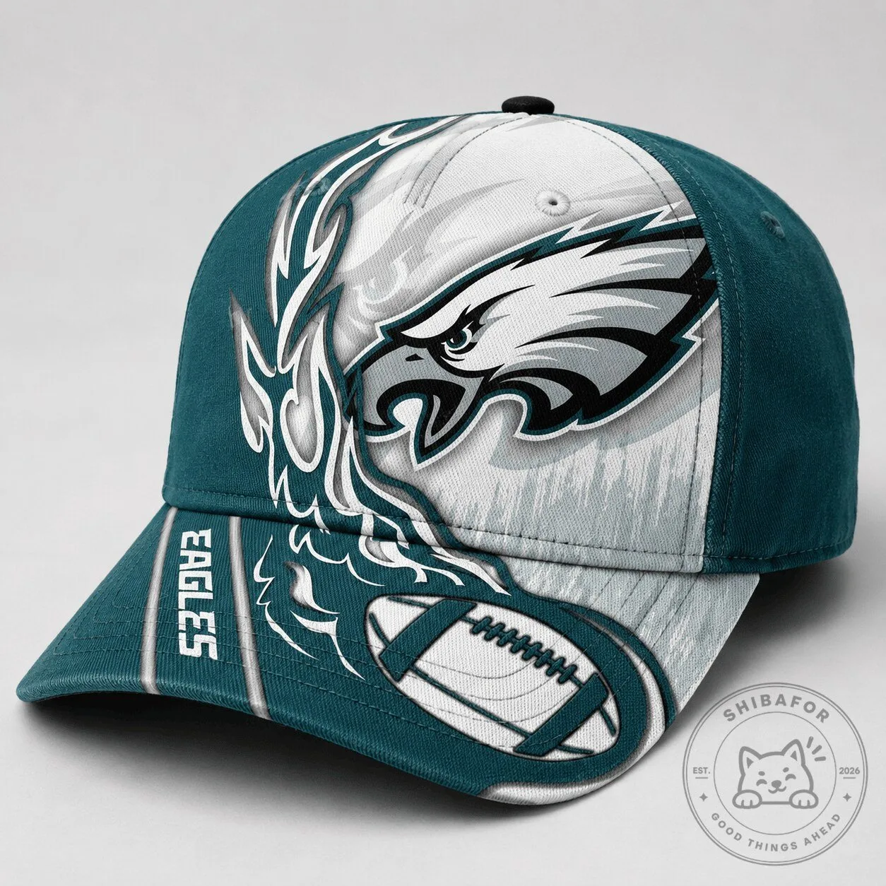 Philadelphia Eagles Football Team Spirit Flame Cap Hat for Loyal Fans