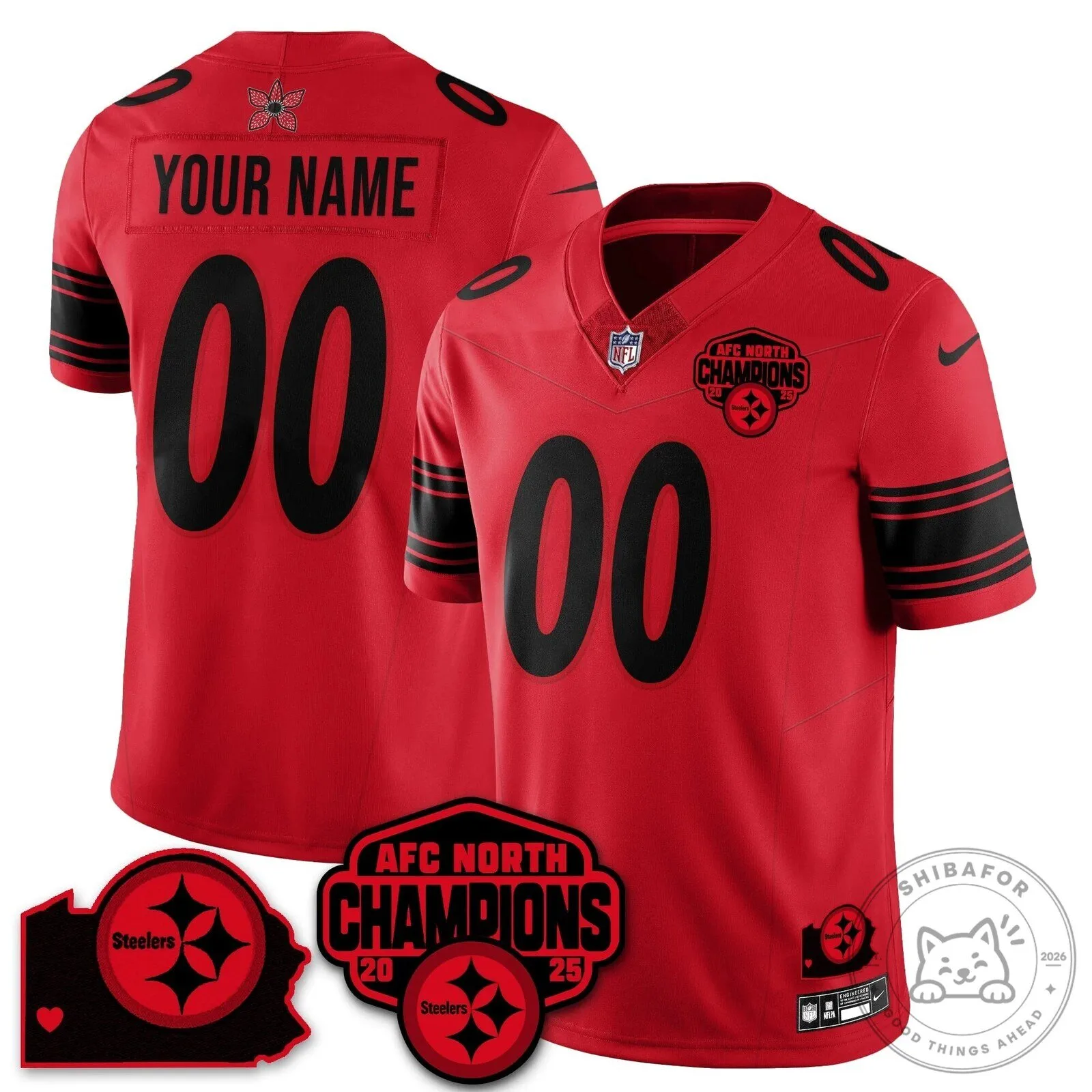Pittsburgh Steelers Football Jersey - AFC North Champions Edition