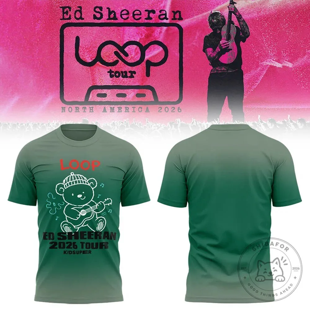 Ed Sheeran Loop Tour North America 2026 Concert Music Fan T-Shirt