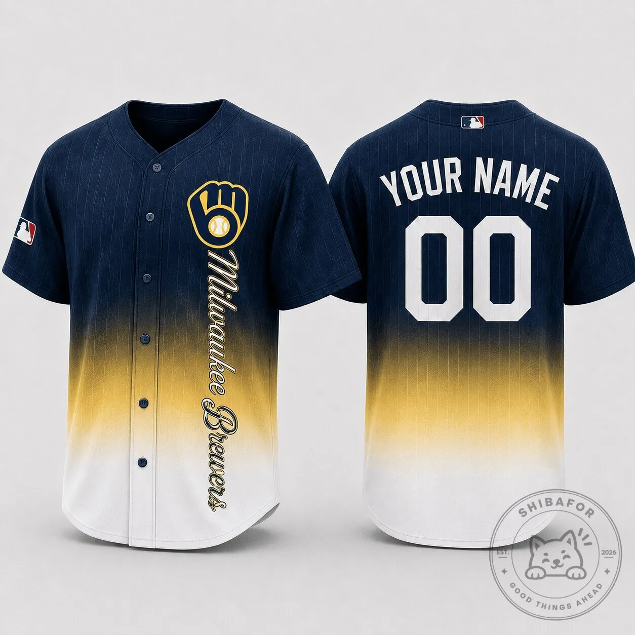 Milwaukee Brewers Baseball Jersey Personalized Gift for Fans