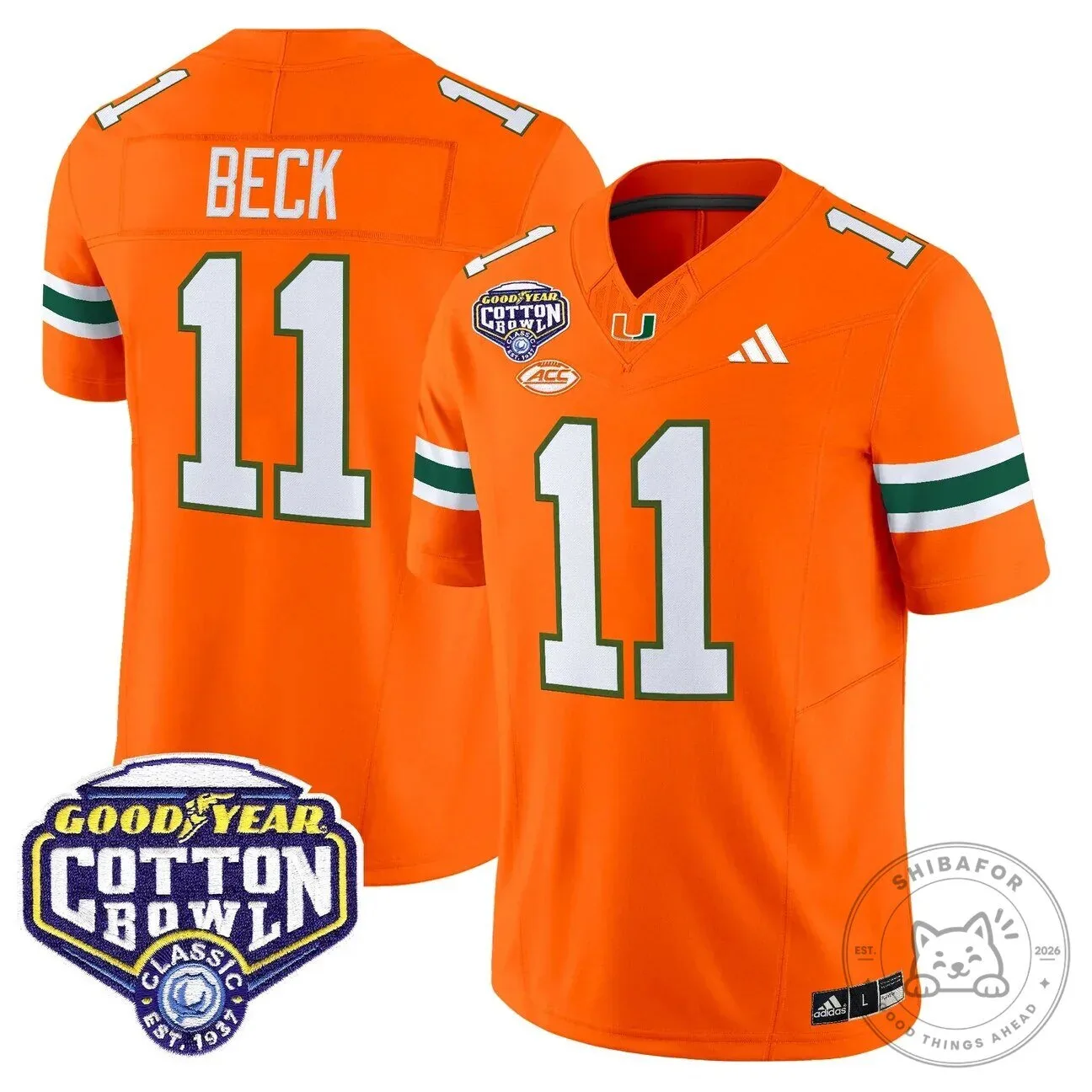 Miami Football College Cotton Bowl Classic 2026 Stitched Jersey