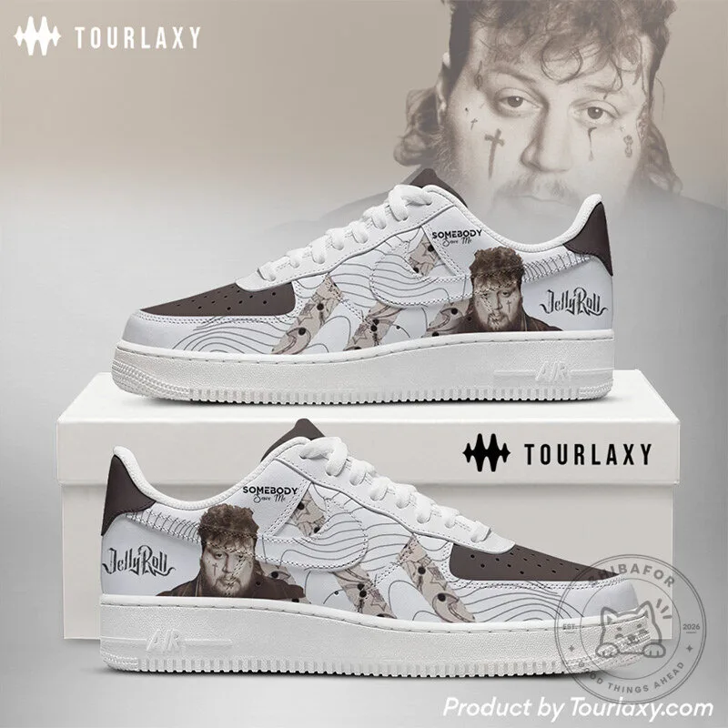 Jelly Roll Somebody Save Me Album Art Custom Sneakers