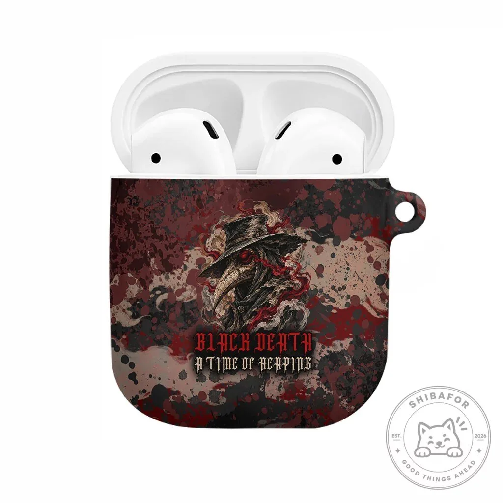 Black Death A Time Of Reaping Grim Reaper Plague Doctor AirPods Case