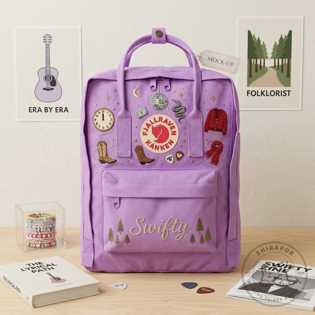 Taylor Swift Eras Tour Embroidered Fjallraven Kanken Backpack