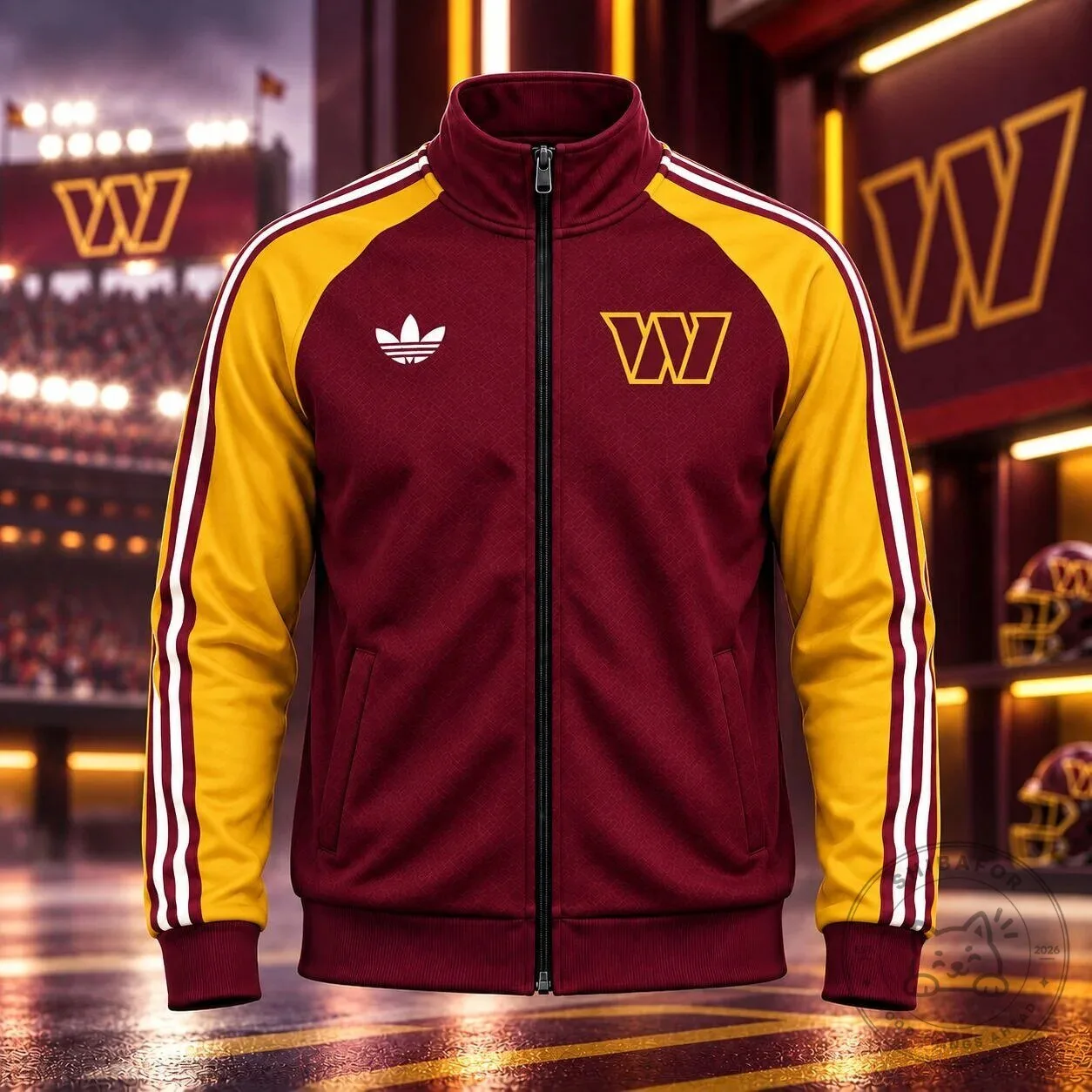 Washington Commanders National Football League Vintage Stripe Track Jacket