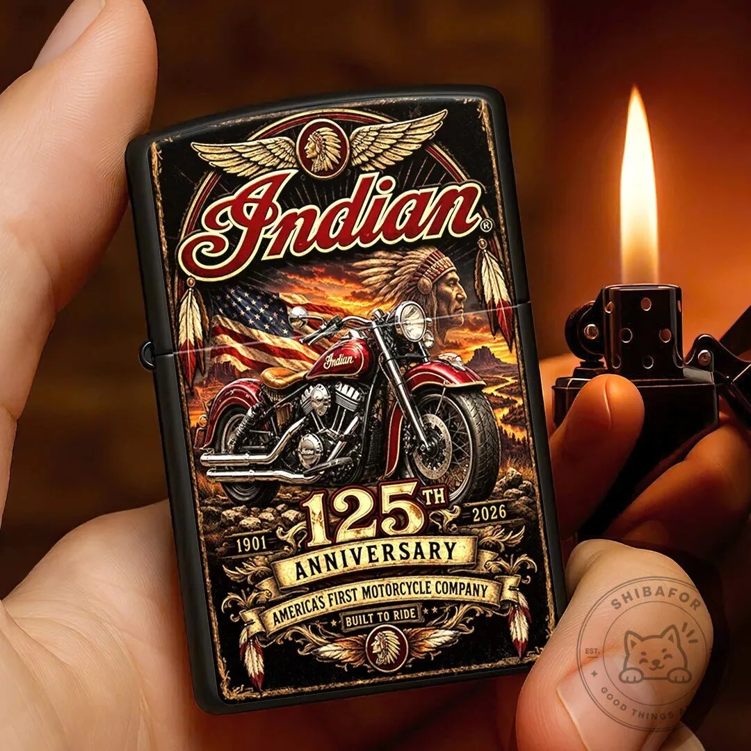 Indian Motorcycle 125th Anniversary Collectible Zippo Lighter