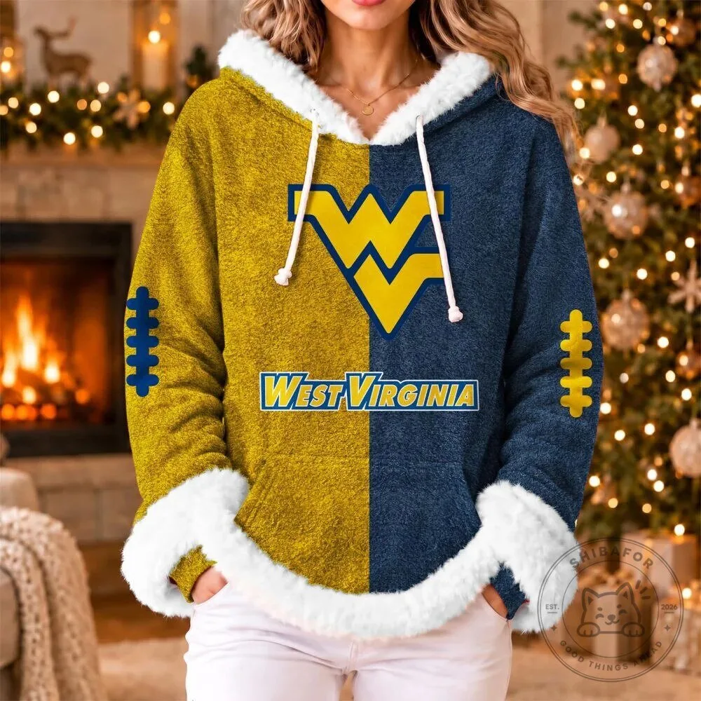 West Virginia Mountaineers Football Team Colors Hoodie