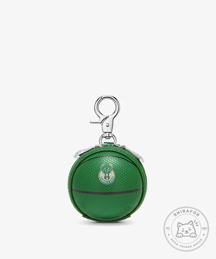 Milwaukee Bucks Basketball Keychain Pouch