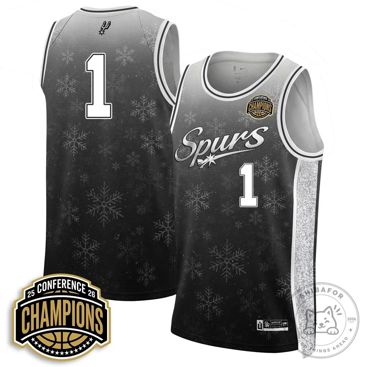 Victor Wembanyama San Antonio Spurs Black Snowflake Basketball Jersey 21 Victor Wembanyama San Antonio Spurs Black Snowflake Basketball Jersey