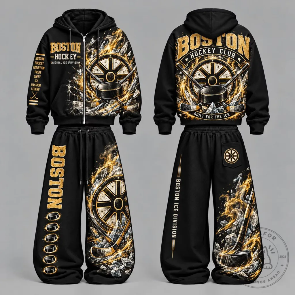 Boston Bruins Hockey Club Original Ice Division Hoodie Boston Bruins Hockey Club Original Ice Division Hoodie