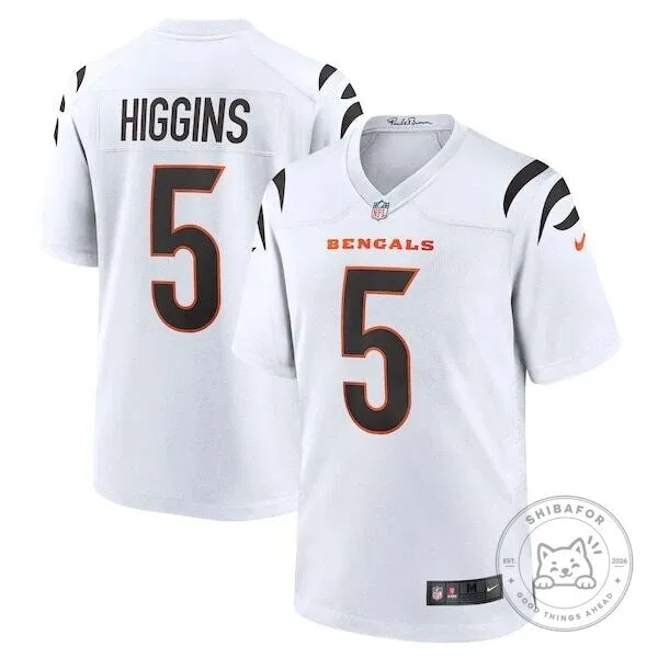 Tee Higgins Cincinnati Bengals White Football Jersey