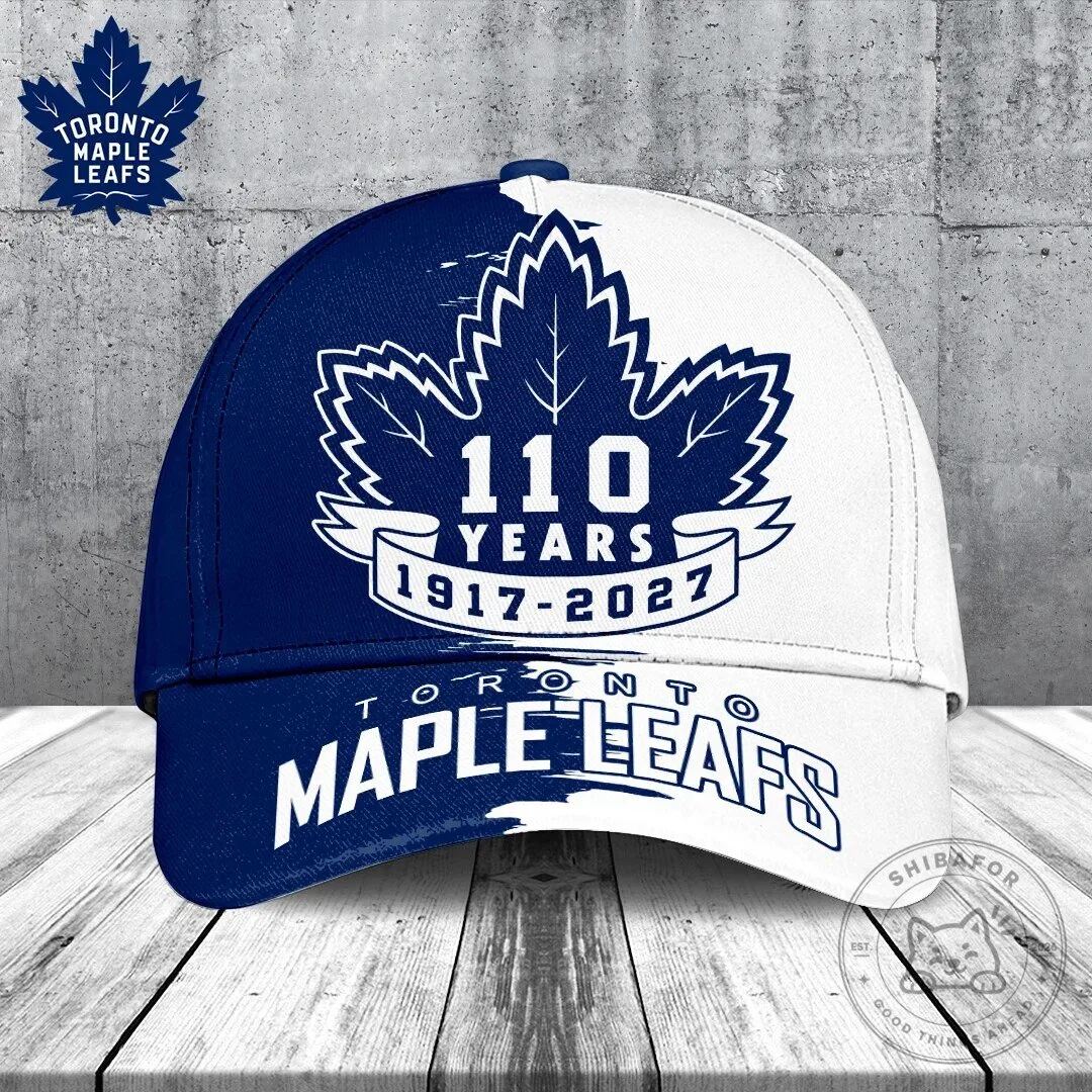 Toronto Maple Leafs 110th Anniversary 1917-2027 Blue White Cap Hat