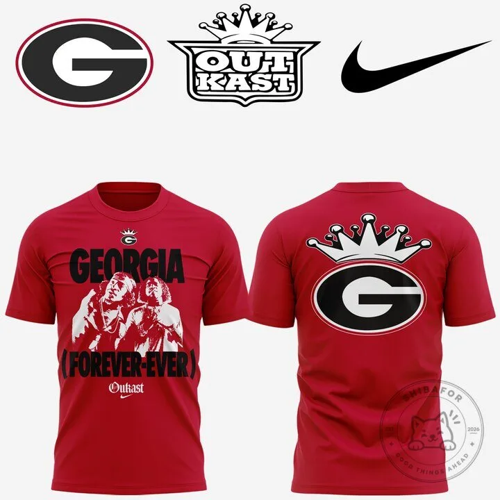 Georgia Bulldogs Outkast Forever-Ever Nike Collaboration Red T-Shirt