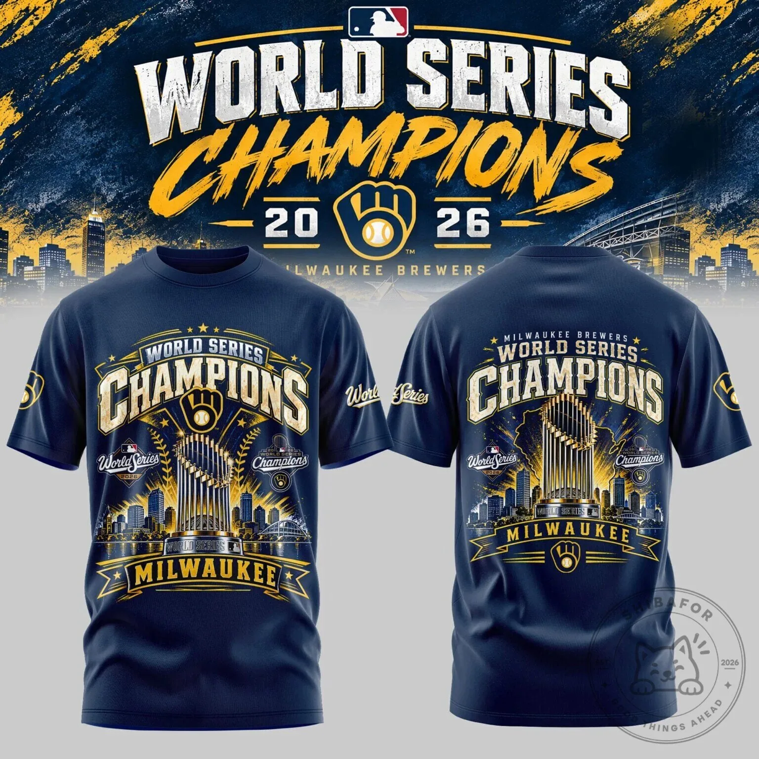 2026 Championships T-Shirt for Milwaukee Brewers Fans