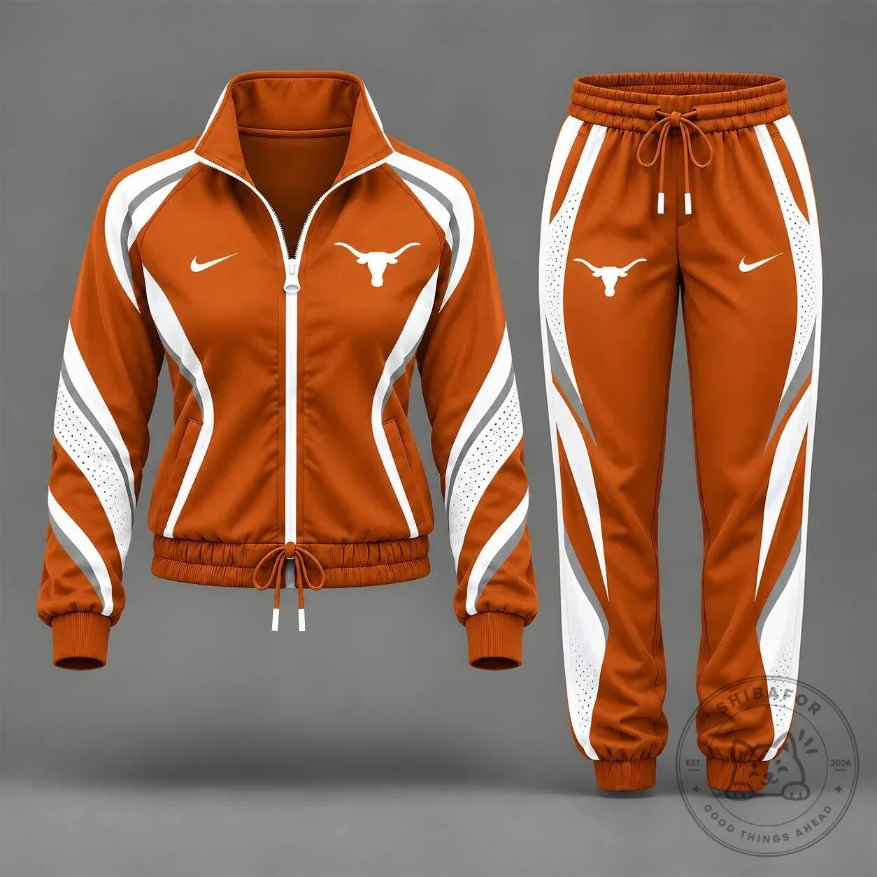 Texas Longhorns NCAA Victory Lane Tracksuit Jacket and Pants Set