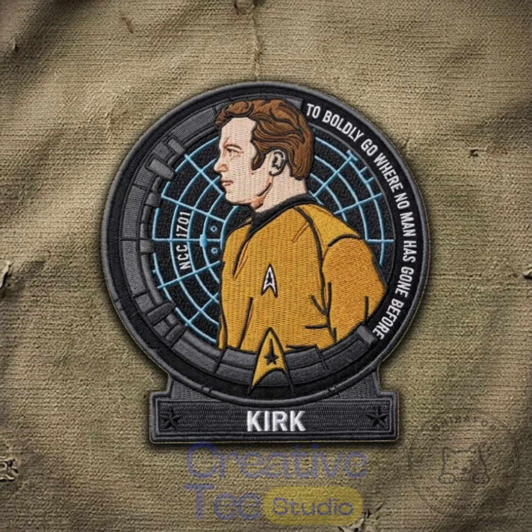 Star Trek Captain Kirk To Boldly Go Where No Man Has Gone Before Embroidered Patch