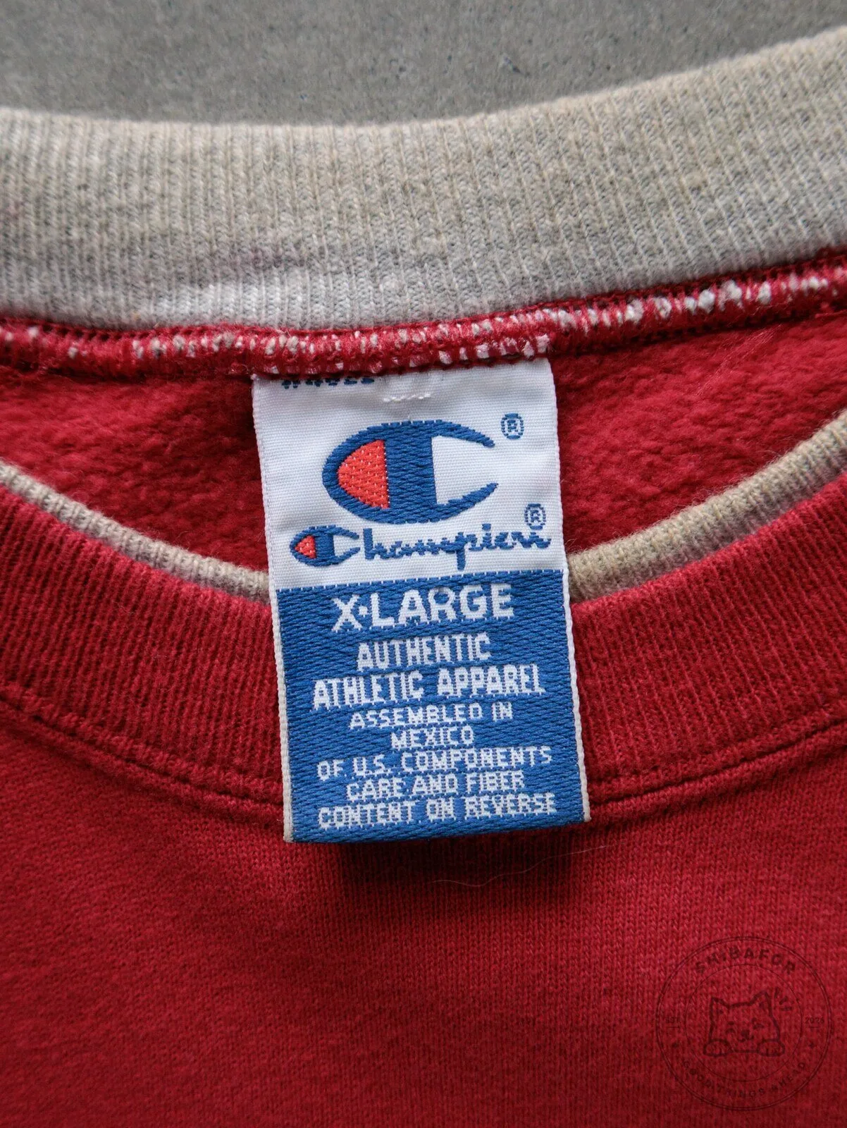 Vintage 90s Champion Embroidered Logo Red Crewneck Sweatshirt 11 Vintage 90s Champion Embroidered Logo Red Crewneck Sweatshirt