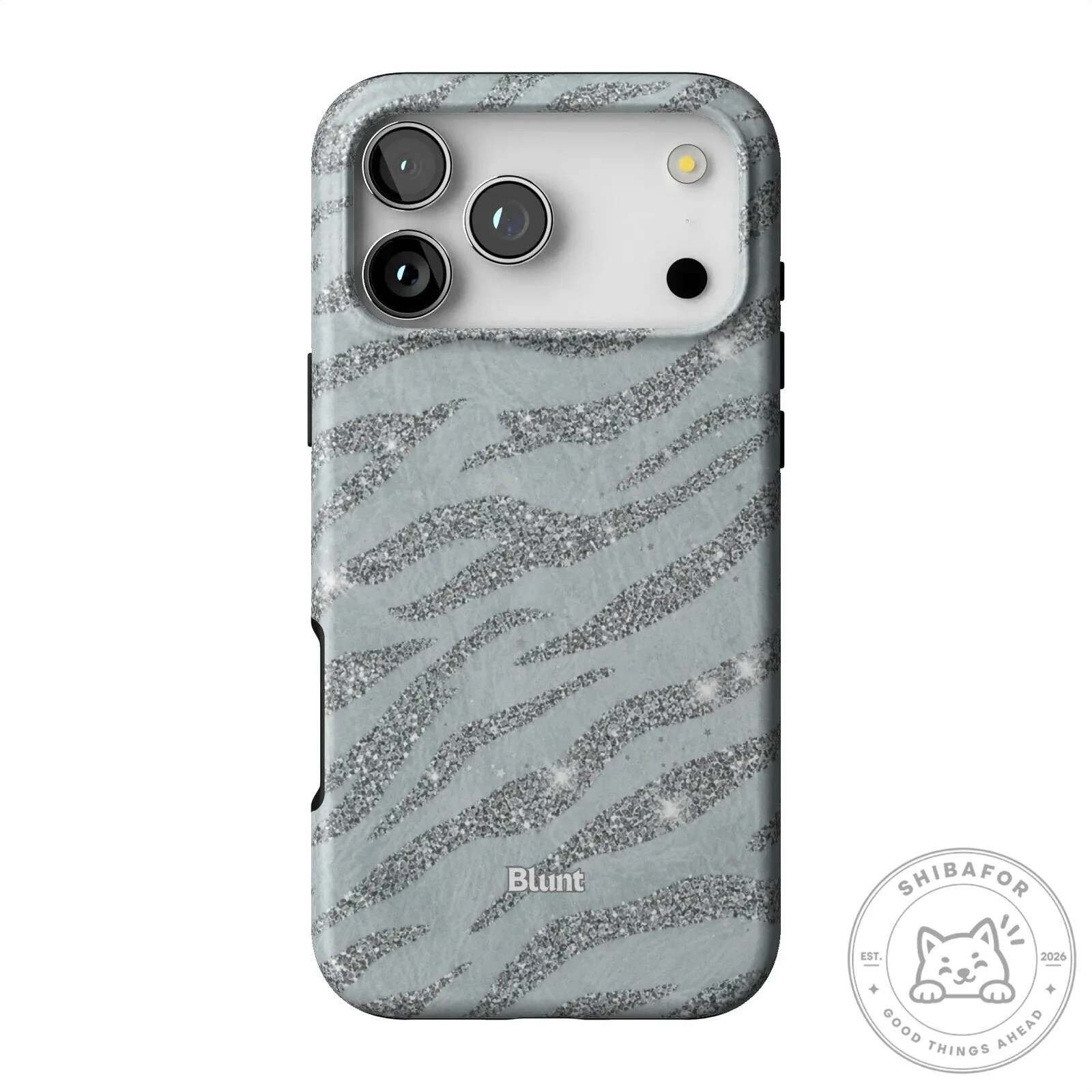 Silver Glitter Zebra Print Pattern iPhone Case 33 Silver Glitter Zebra Print Pattern iPhone Case