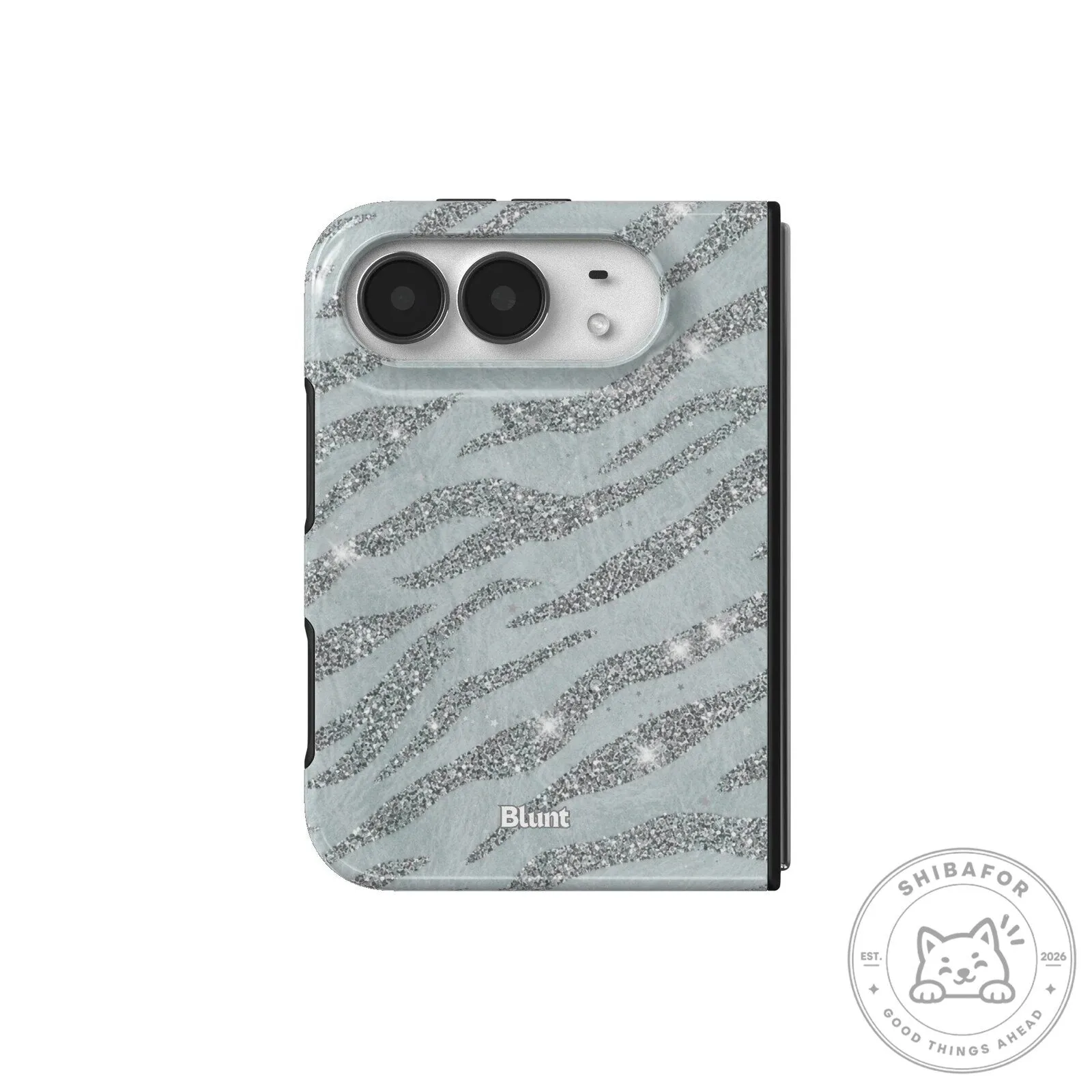 Silver Glitter Zebra Print Pattern iPhone Case 34 Silver Glitter Zebra Print Pattern iPhone Case