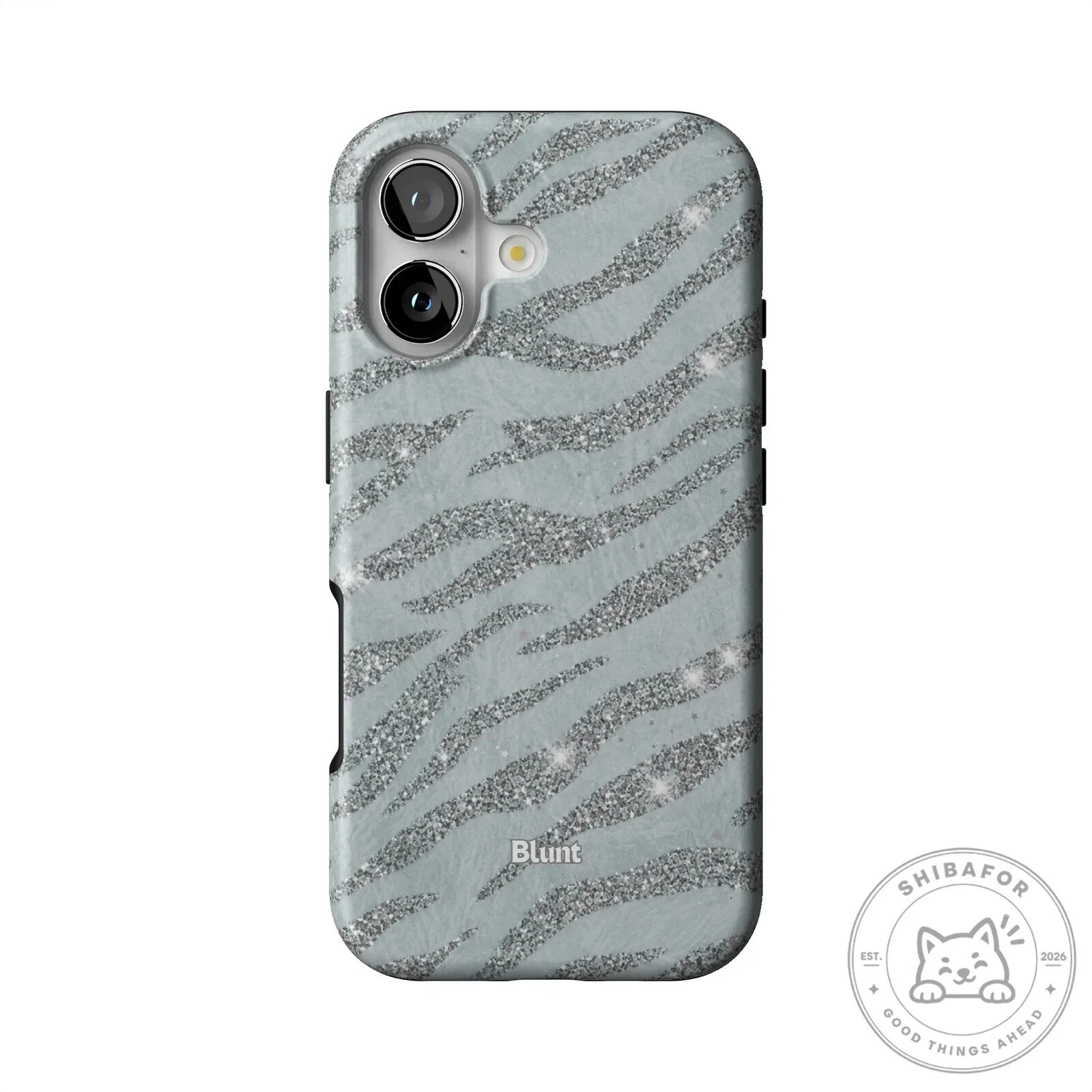 Silver Glitter Zebra Print Pattern iPhone Case 35 Silver Glitter Zebra Print Pattern iPhone Case