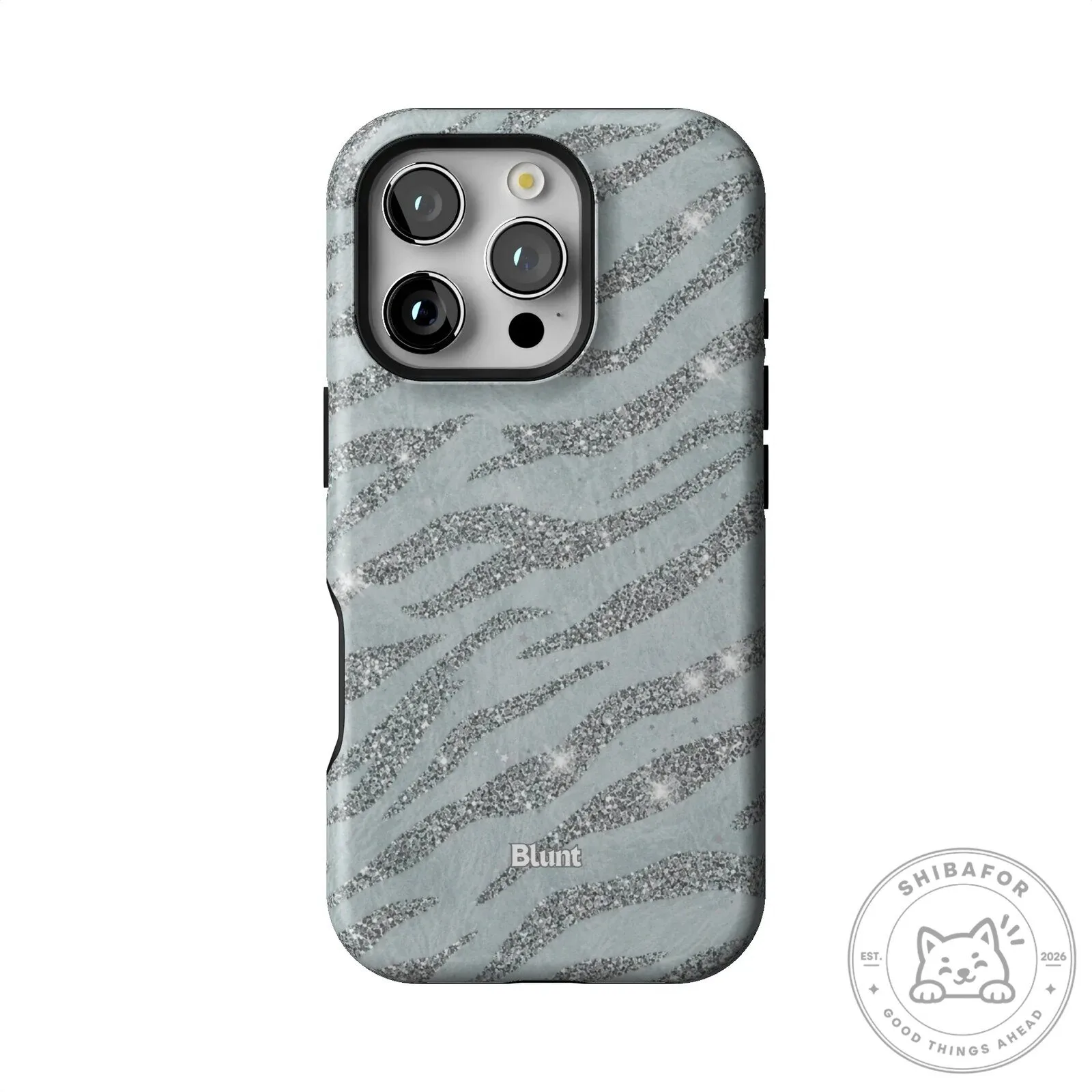 Silver Glitter Zebra Print Pattern iPhone Case 39 Silver Glitter Zebra Print Pattern iPhone Case