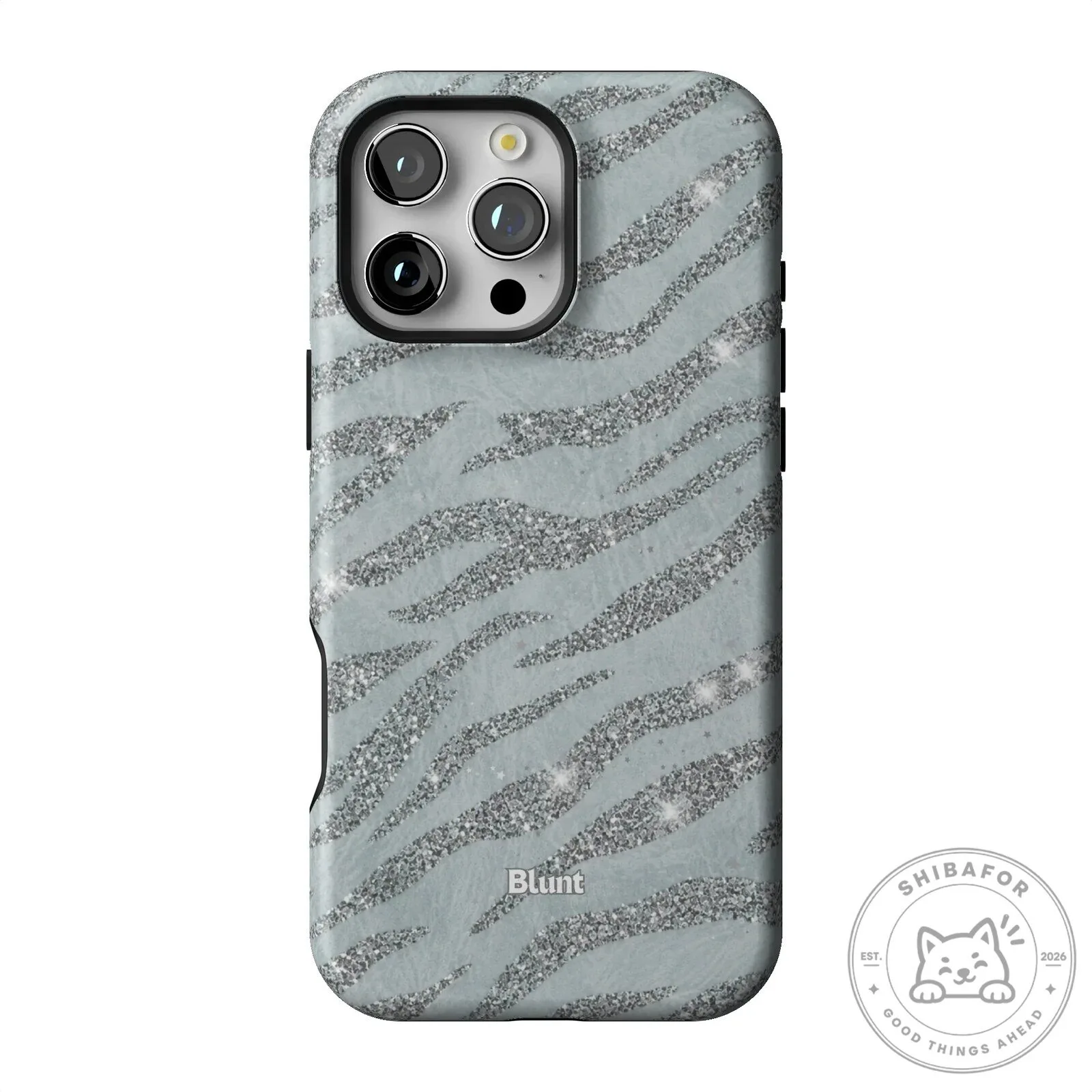 Silver Glitter Zebra Print Pattern iPhone Case 40 Silver Glitter Zebra Print Pattern iPhone Case