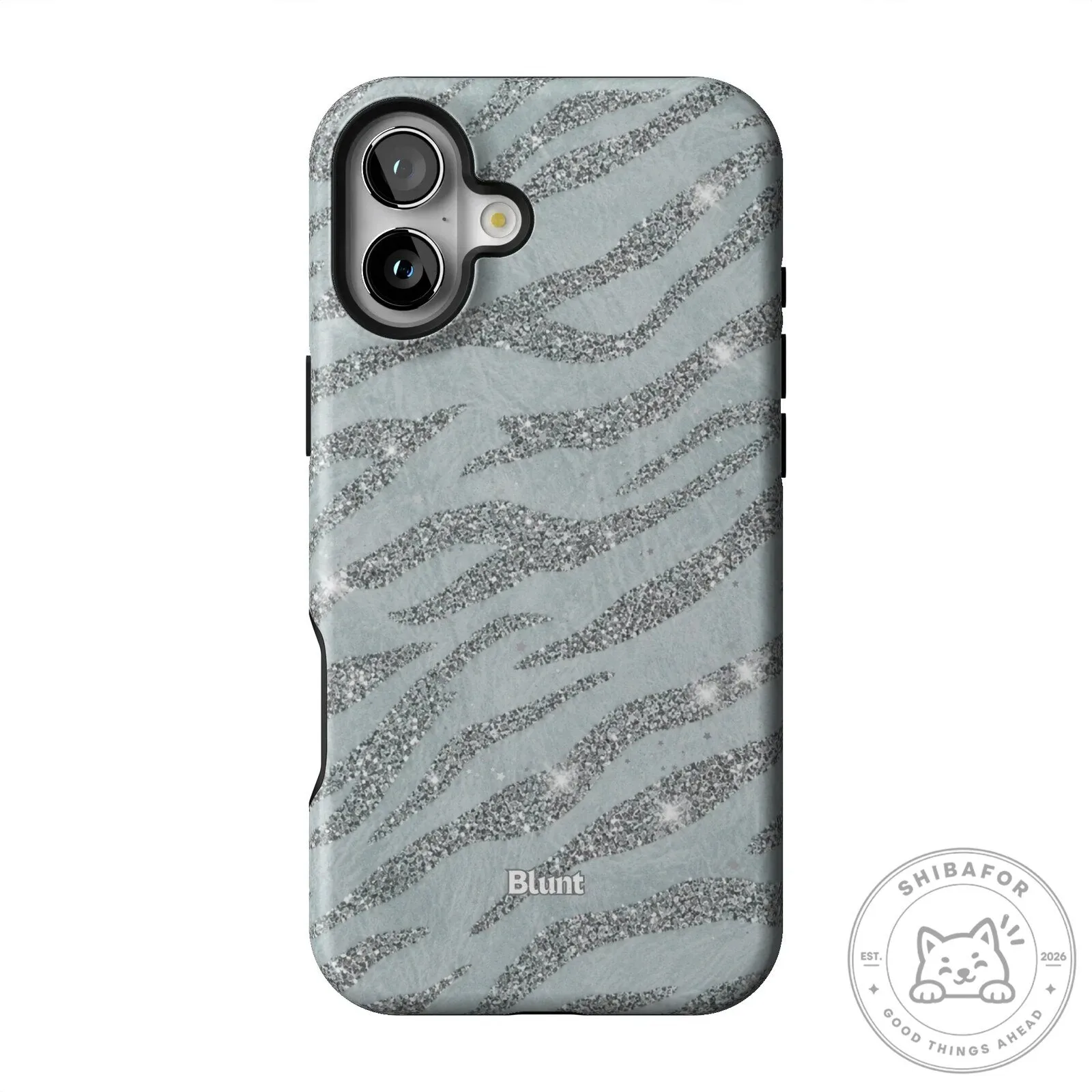 Silver Glitter Zebra Print Pattern iPhone Case 41 Silver Glitter Zebra Print Pattern iPhone Case