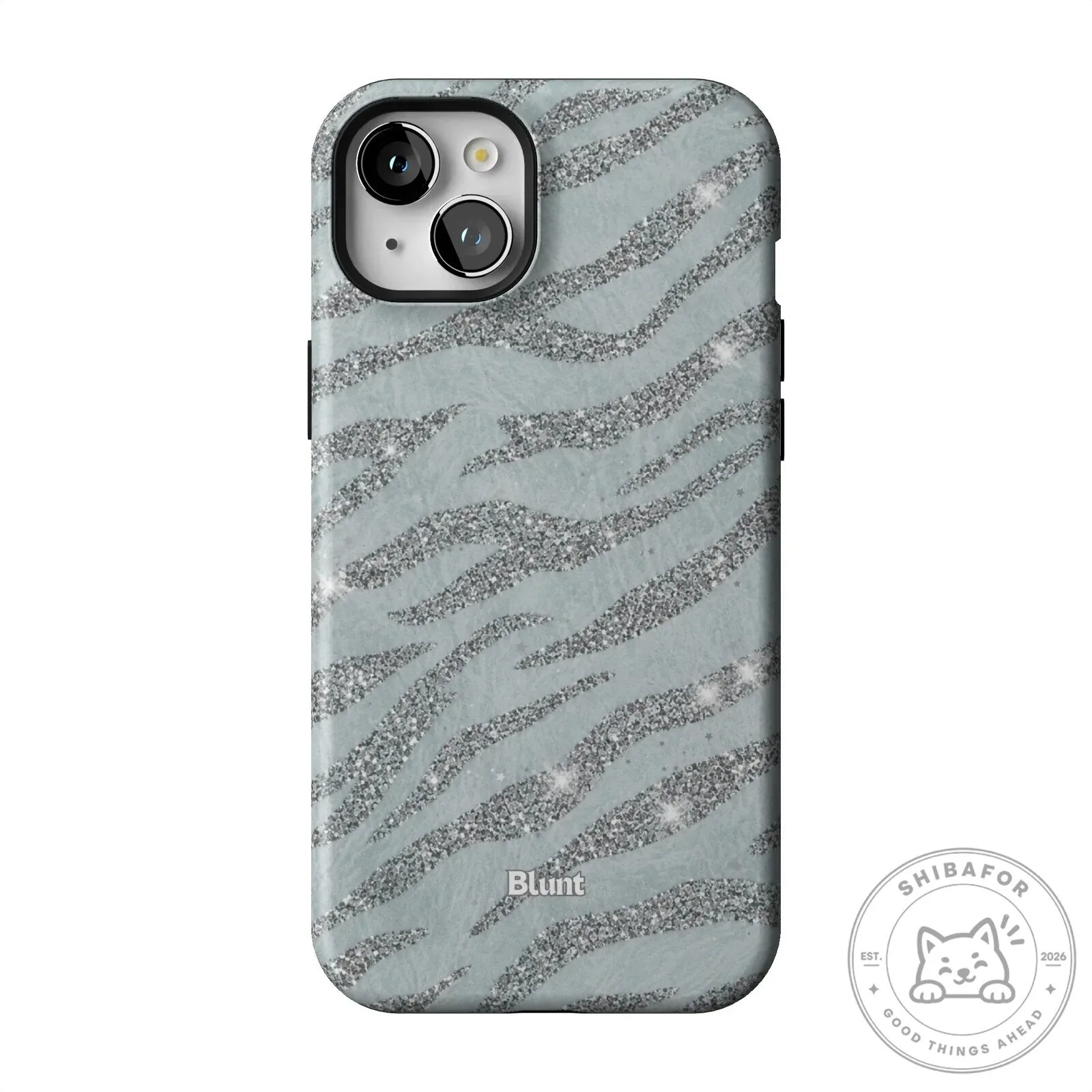 Silver Glitter Zebra Print Pattern iPhone Case 46 Silver Glitter Zebra Print Pattern iPhone Case