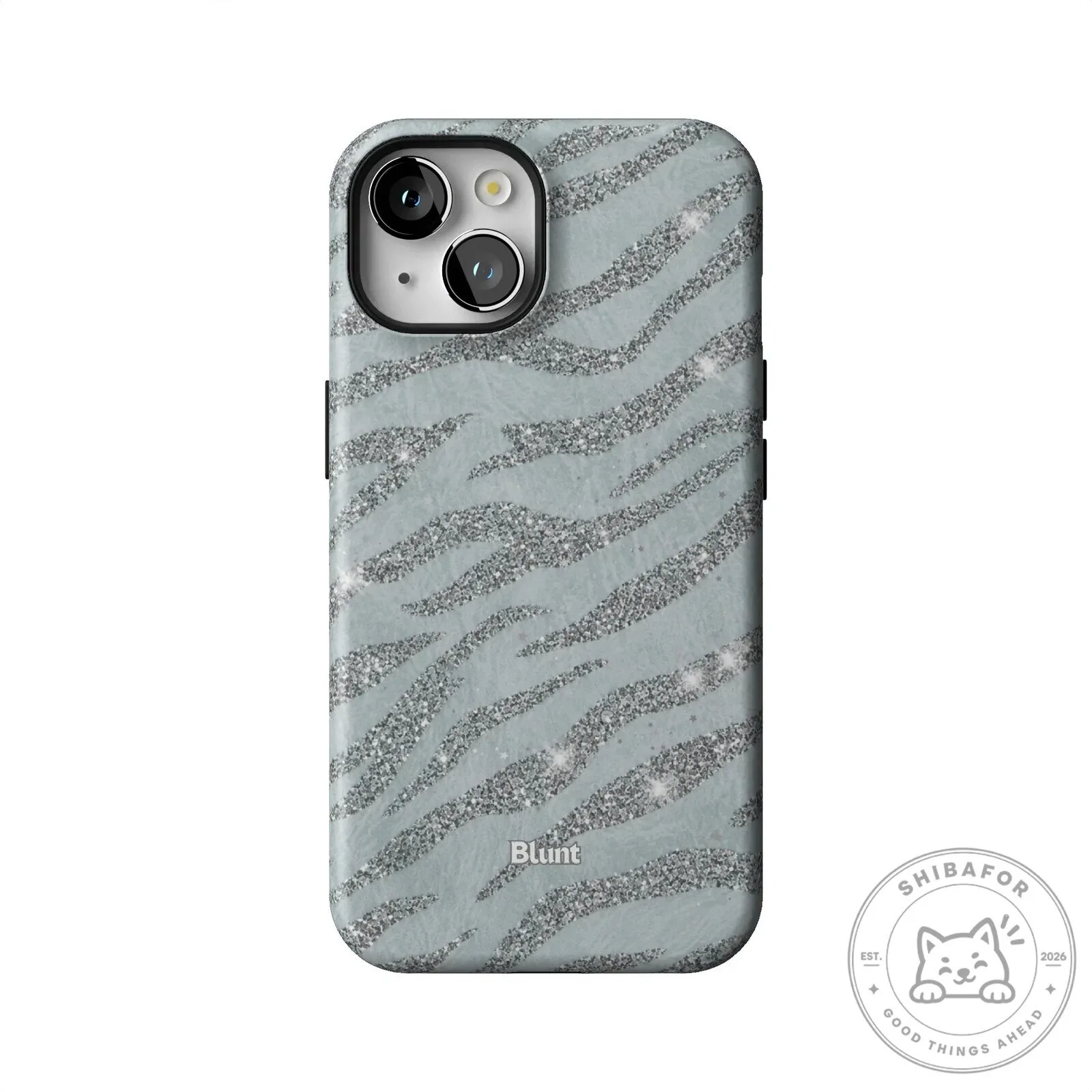 Silver Glitter Zebra Print Pattern iPhone Case 47 Silver Glitter Zebra Print Pattern iPhone Case