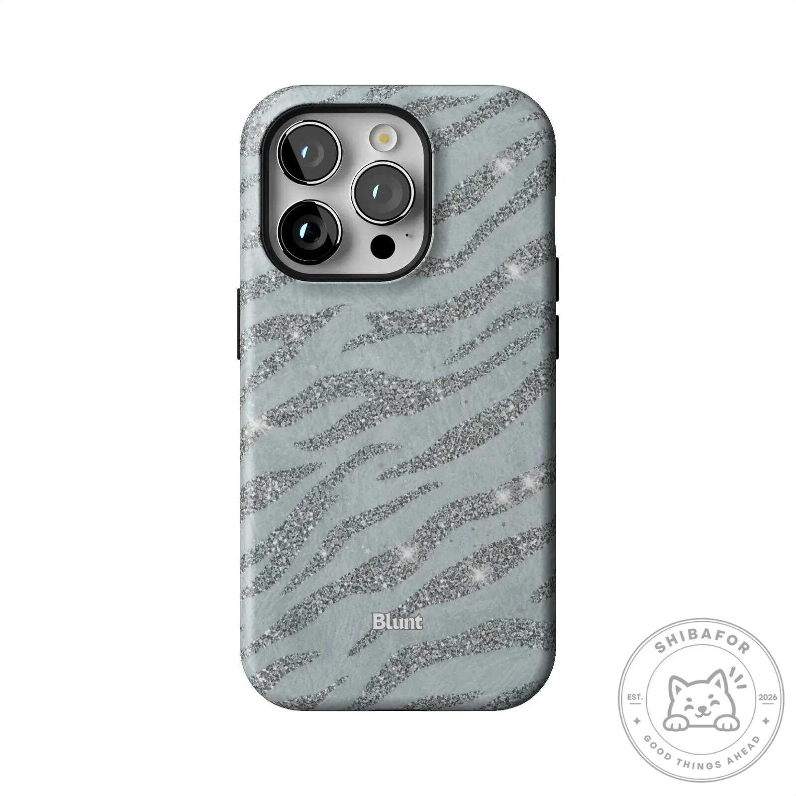 Silver Glitter Zebra Print Pattern iPhone Case 48 Silver Glitter Zebra Print Pattern iPhone Case