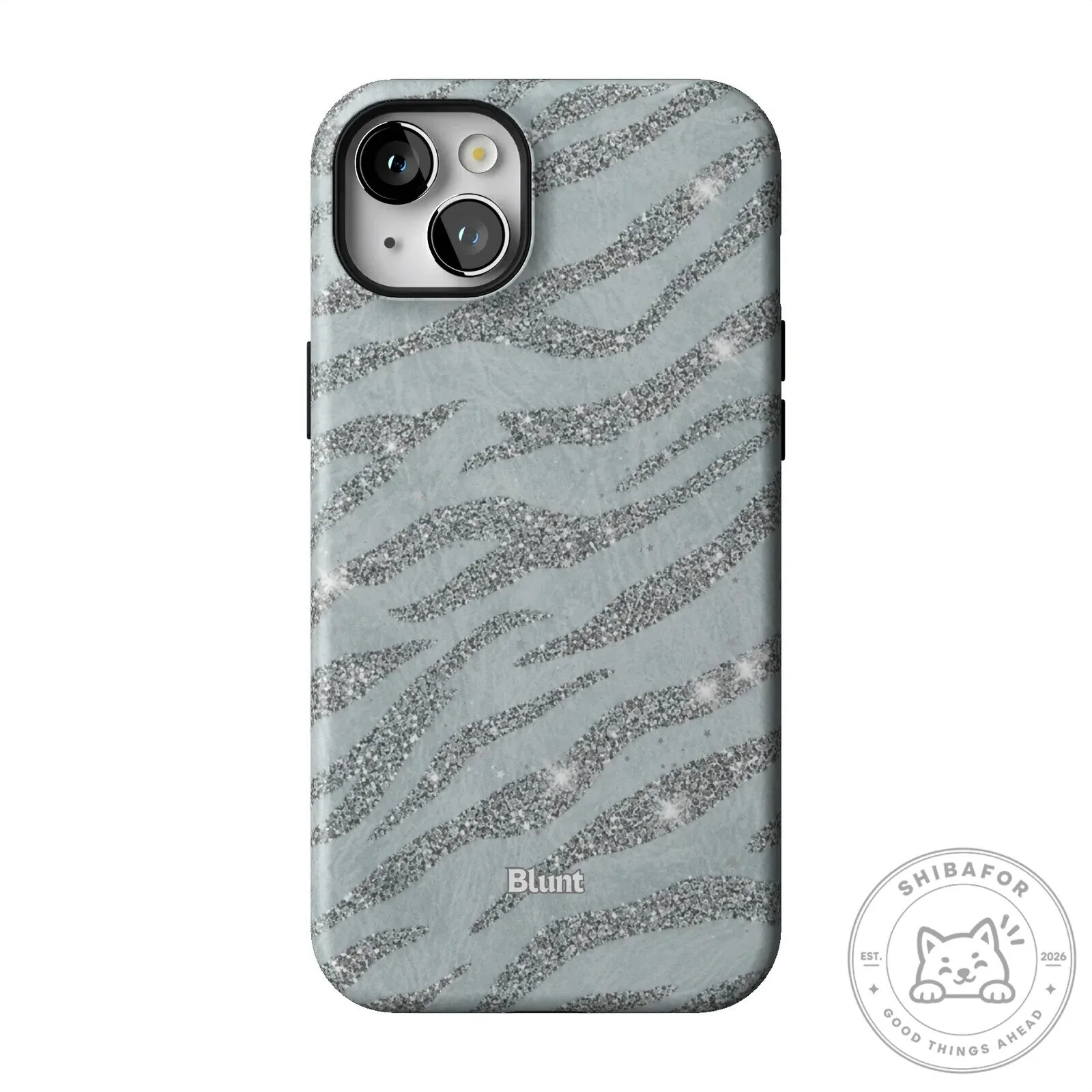 Silver Glitter Zebra Print Pattern iPhone Case 50 Silver Glitter Zebra Print Pattern iPhone Case