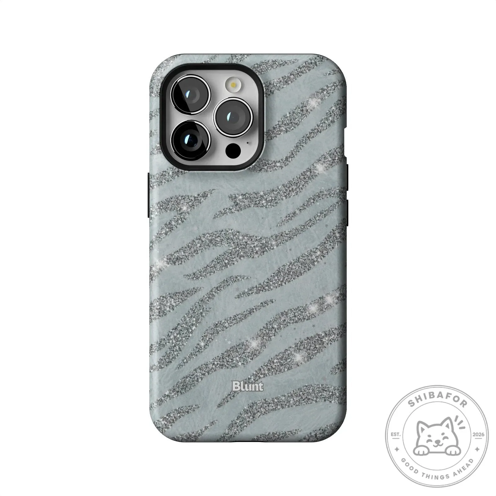 Silver Glitter Zebra Print Pattern iPhone Case 52 Silver Glitter Zebra Print Pattern iPhone Case