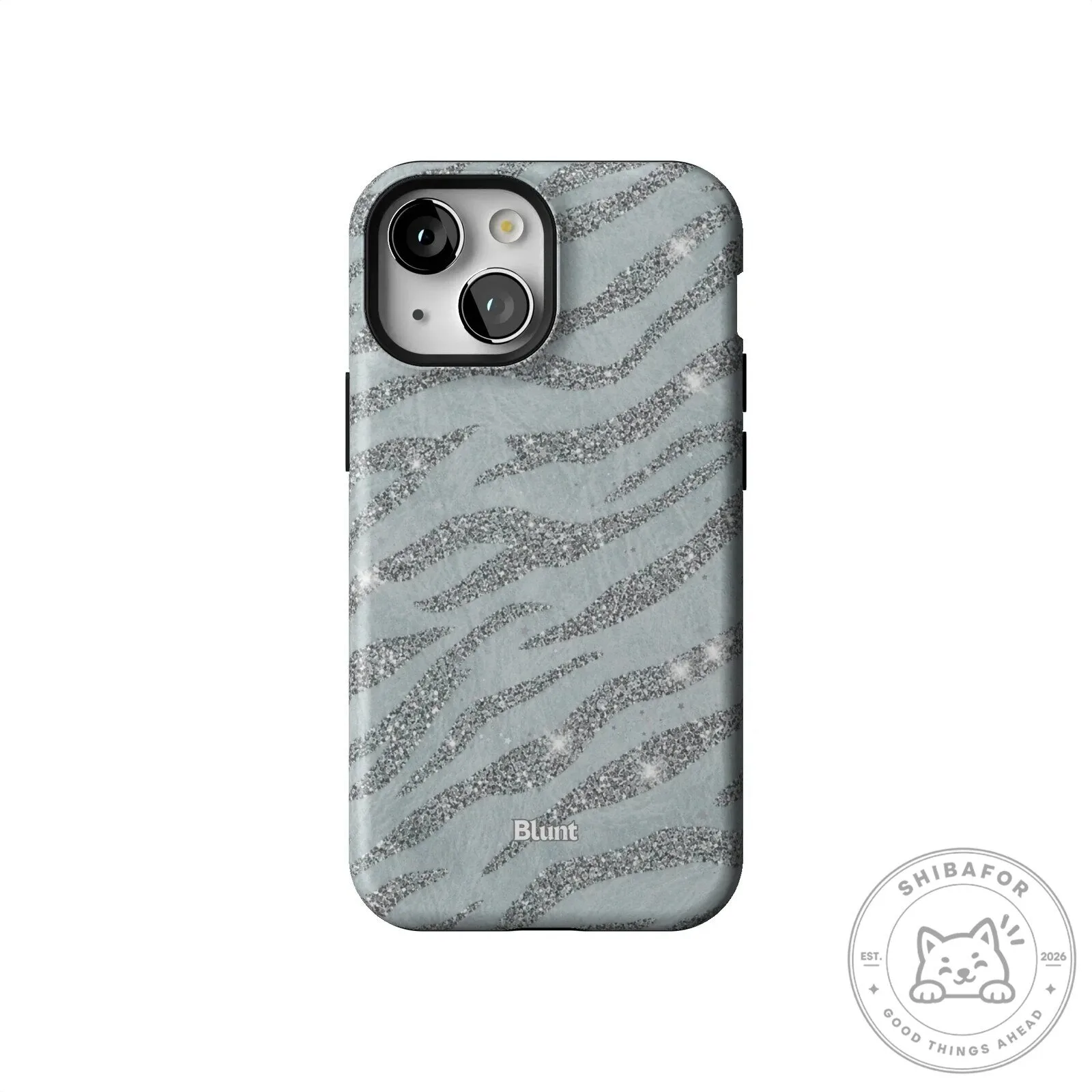 Silver Glitter Zebra Print Pattern iPhone Case 54 Silver Glitter Zebra Print Pattern iPhone Case