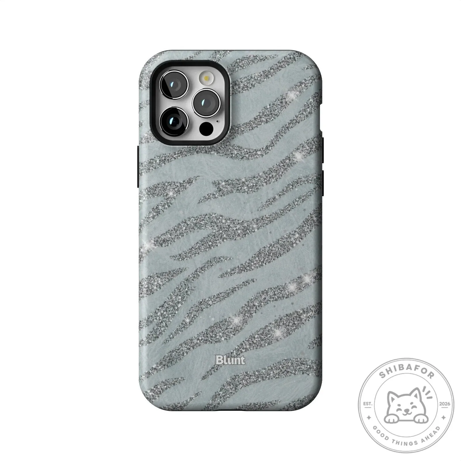 Silver Glitter Zebra Print Pattern iPhone Case 56 Silver Glitter Zebra Print Pattern iPhone Case