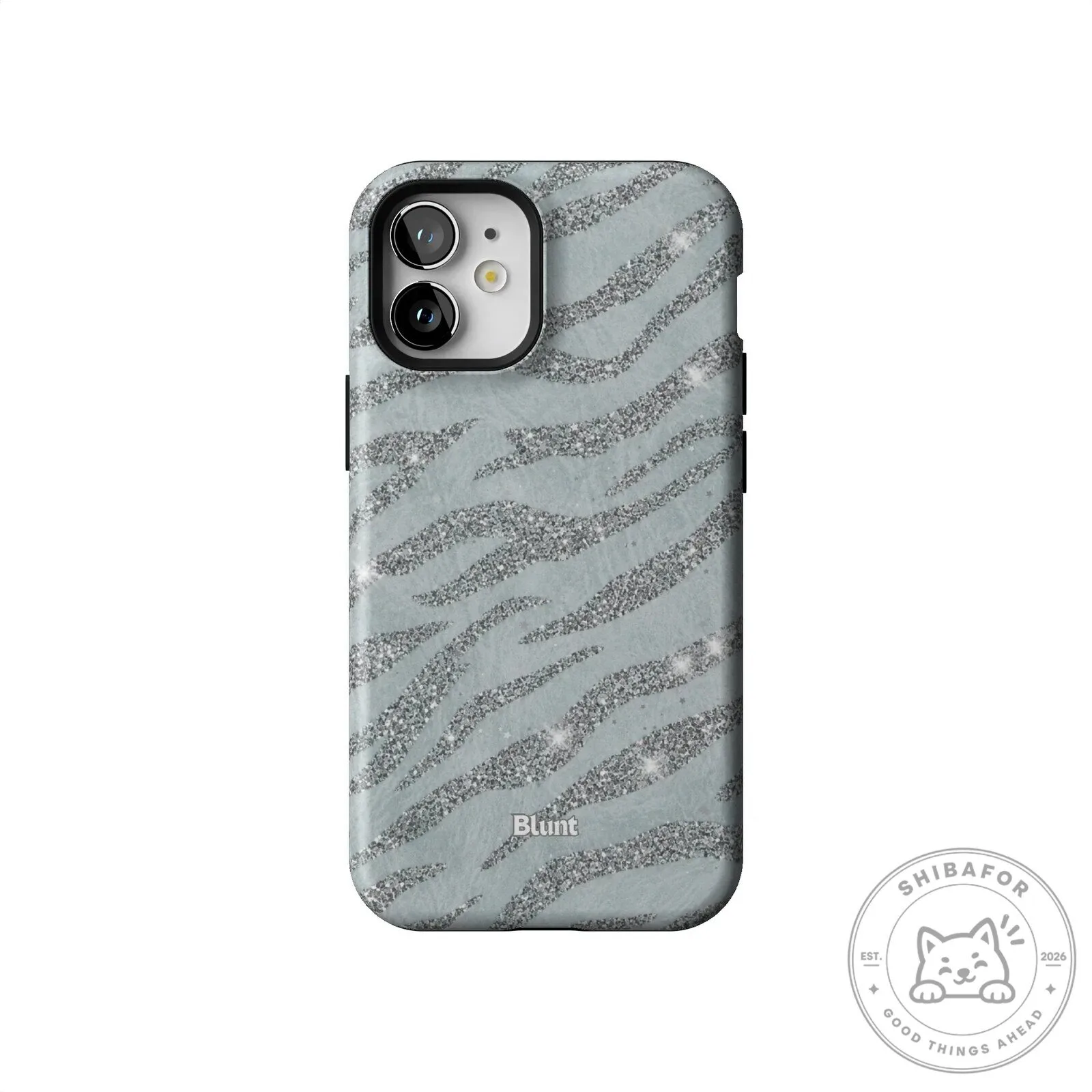 Silver Glitter Zebra Print Pattern iPhone Case 58 Silver Glitter Zebra Print Pattern iPhone Case