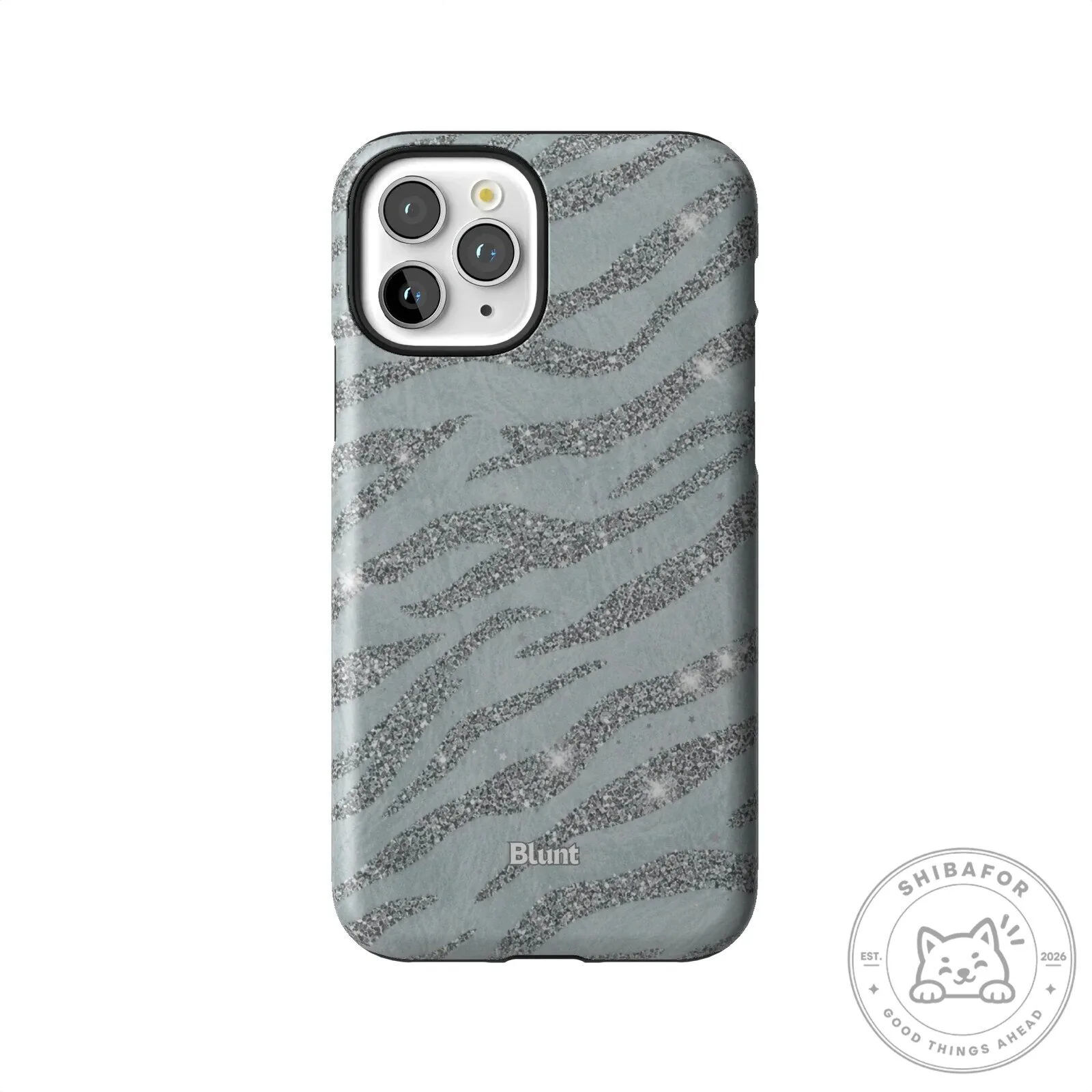 Silver Glitter Zebra Print Pattern iPhone Case 60 Silver Glitter Zebra Print Pattern iPhone Case